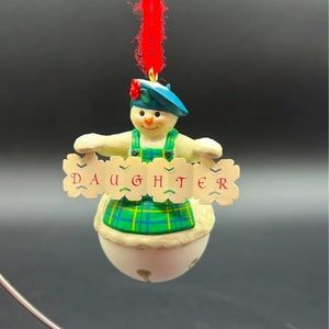 2005 Hallmark Keepsake Daughter Snowman Bell Ornament